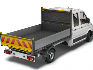 vw crafter double cab tipper 2021 3D-Modell