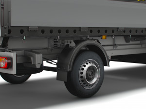 vw crafter double cab tipper 2021 3D-Modell