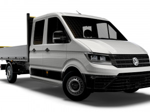 vw crafter double cab tipper 2021 3D-Modell