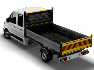 vw crafter double cab tipper 2021 3D-Modell