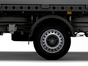 vw crafter double cab tipper 2021 3D-Modell