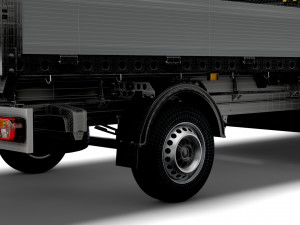 vw crafter double cab tipper 2021 3D-Modell