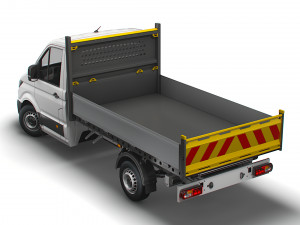 vw crafter single cab tipper 2021 3D Model