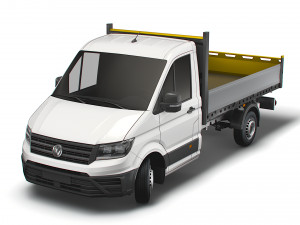 vw crafter single cab tipper 2021 3D Model