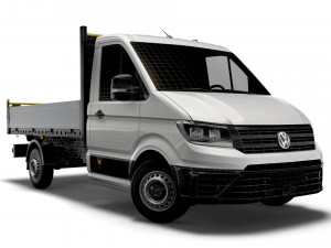 vw crafter single cab tipper 2021 3D Model