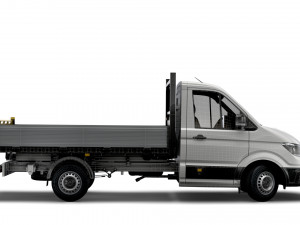 vw crafter single cab tipper 2021 3D Model