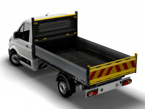 vw crafter single cab tipper 2021 3D Model