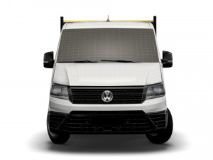 vw crafter single cab tipper 2021 3D Model