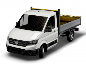vw crafter single cab tipper 2021 3D Model