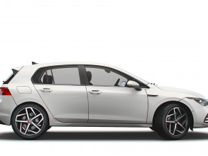 vw golf style 2021 3D Model