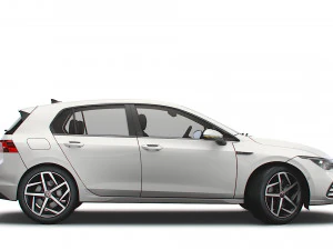 vw golf style 2021 3D Model