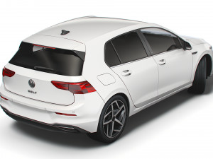 vw golf style 2021 3D Model