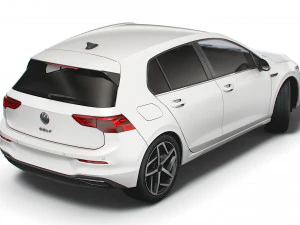 vw golf style 2021 3D Model