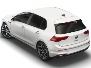 vw golf style 2021 3D Model