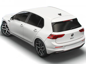 vw golf style 2021 3D Model