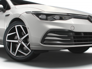 vw golf style 2021 3D Model