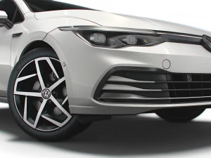 vw golf style 2021 3D Model