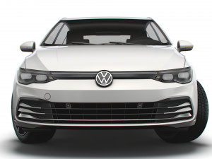 vw golf style 2021 3D Model