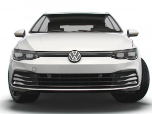 vw golf style 2021 3D Model