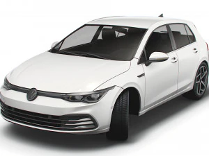 vw golf style 2021 3D Model