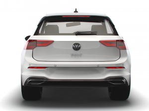 vw golf style 2021 3D Model