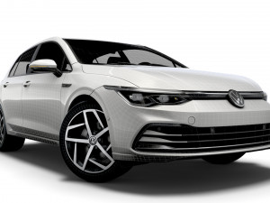 vw golf style 2021 3D Model