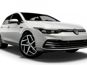 vw golf style 2021 3D Model