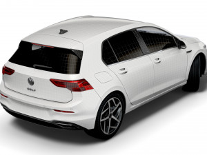 vw golf style 2021 3D Model