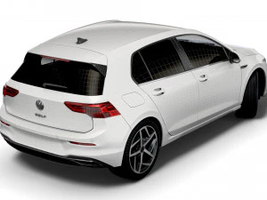 vw golf style 2021 3D Model