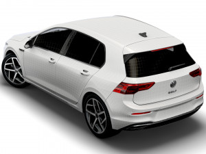 vw golf style 2021 3D Model