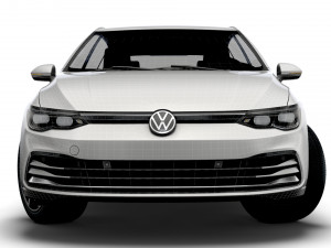 vw golf style 2021 3D Model