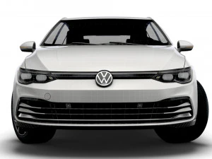 vw golf style 2021 3D Model