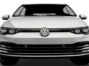 vw golf style 2021 3D Model
