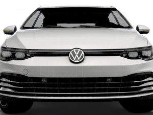 vw golf style 2021 3D Model