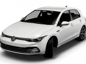 vw golf style 2021 3D Model