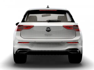 vw golf style 2021 3D Model