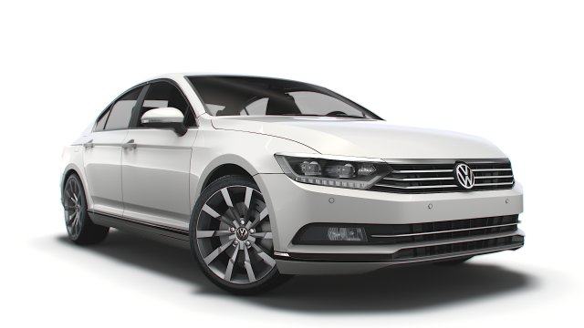 vw passat highline b8 2019 Modelo 3D .c4d .max .obj .3ds .fbx .stl .blend 