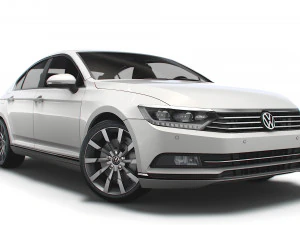 vw passat highline b8 2019 Modello 3D