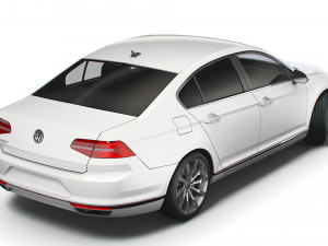 vw passat highline b8 2019 Modelo 3D