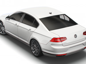 vw passat highline b8 2019 Modelo 3D