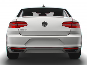 vw passat highline b8 2019 Modelo 3D
