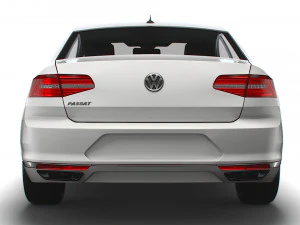 vw passat highline b8 2019 3D Model