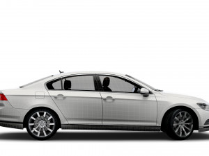 vw passat highline b8 2019 Modelo 3D