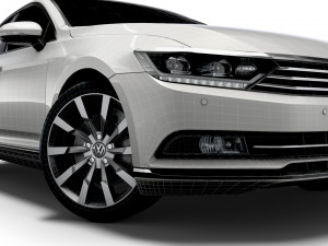 vw passat highline b8 2019 Modelo 3D