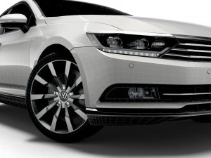 vw passat highline b8 2019 3D Model
