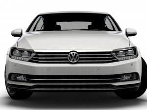 vw passat highline b8 2019 Modelo 3D