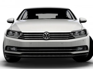 vw passat highline b8 2019 3D Model