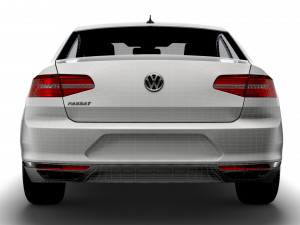 vw passat highline b8 2019 Modelo 3D