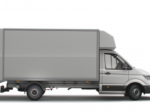 vw crafter luton tail lift 2021 3D Model