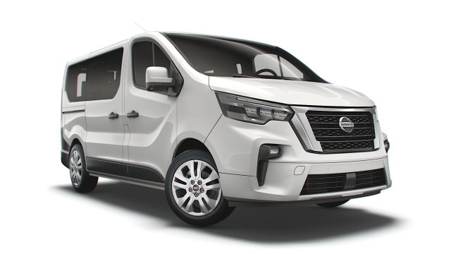nissan nv 300 minibus 2021 Model 3D .c4d .max .obj .3ds .fbx .stl .blend 